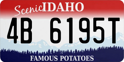 ID license plate 4B6195T