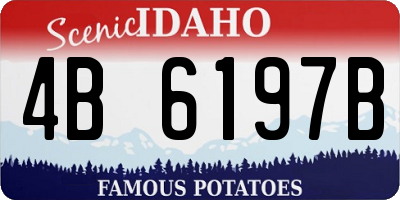ID license plate 4B6197B