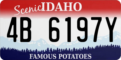 ID license plate 4B6197Y