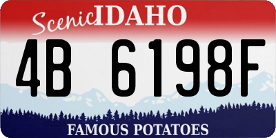 ID license plate 4B6198F
