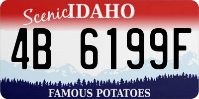 ID license plate 4B6199F