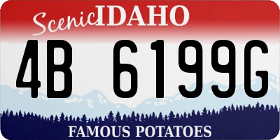 ID license plate 4B6199G
