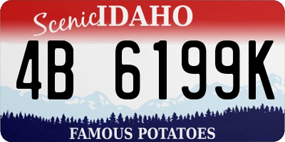 ID license plate 4B6199K