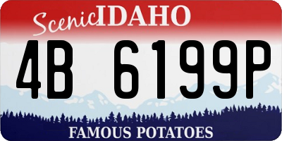 ID license plate 4B6199P
