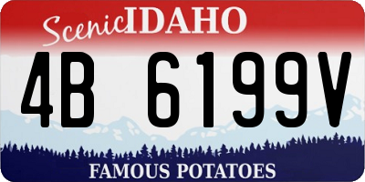 ID license plate 4B6199V