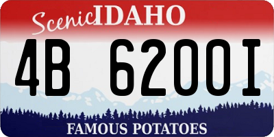 ID license plate 4B6200I