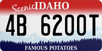 ID license plate 4B6200T