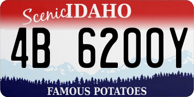 ID license plate 4B6200Y