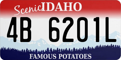 ID license plate 4B6201L