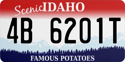 ID license plate 4B6201T