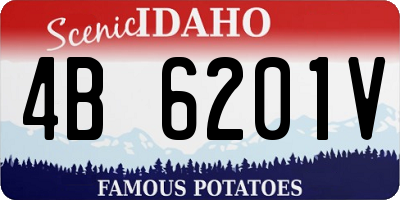 ID license plate 4B6201V