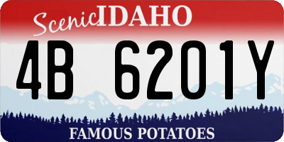 ID license plate 4B6201Y