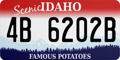 ID license plate 4B6202B