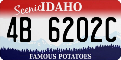 ID license plate 4B6202C