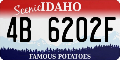 ID license plate 4B6202F