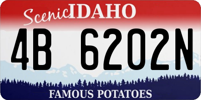 ID license plate 4B6202N