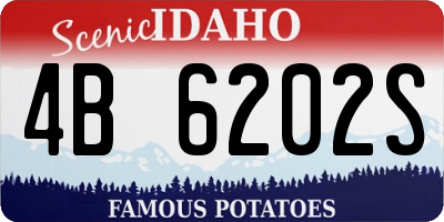 ID license plate 4B6202S