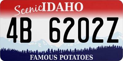 ID license plate 4B6202Z