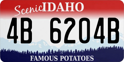 ID license plate 4B6204B