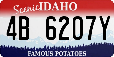 ID license plate 4B6207Y