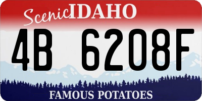 ID license plate 4B6208F