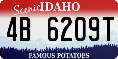 ID license plate 4B6209T