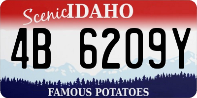 ID license plate 4B6209Y