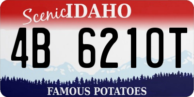 ID license plate 4B6210T