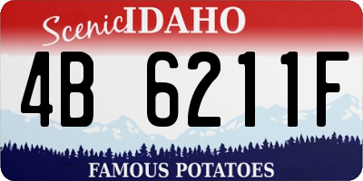 ID license plate 4B6211F