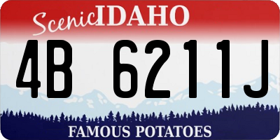 ID license plate 4B6211J