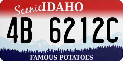 ID license plate 4B6212C