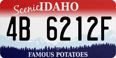 ID license plate 4B6212F