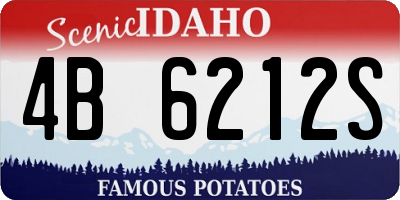 ID license plate 4B6212S