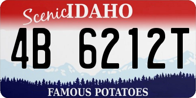 ID license plate 4B6212T