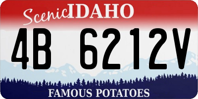 ID license plate 4B6212V
