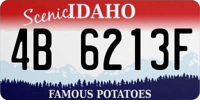 ID license plate 4B6213F