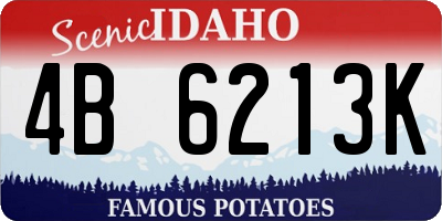 ID license plate 4B6213K