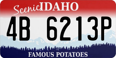 ID license plate 4B6213P