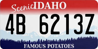 ID license plate 4B6213Z