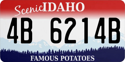 ID license plate 4B6214B