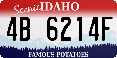 ID license plate 4B6214F