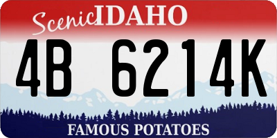 ID license plate 4B6214K