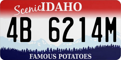 ID license plate 4B6214M
