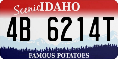 ID license plate 4B6214T