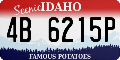 ID license plate 4B6215P