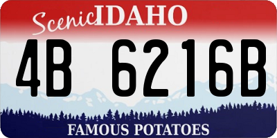 ID license plate 4B6216B