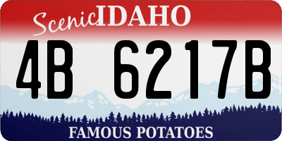 ID license plate 4B6217B