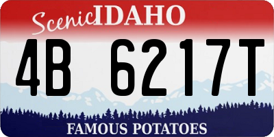 ID license plate 4B6217T