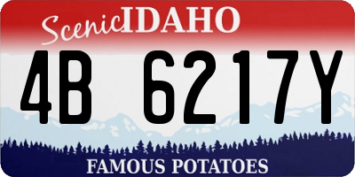 ID license plate 4B6217Y