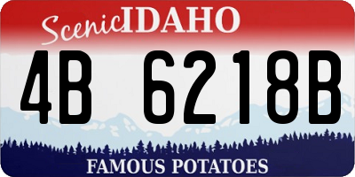 ID license plate 4B6218B